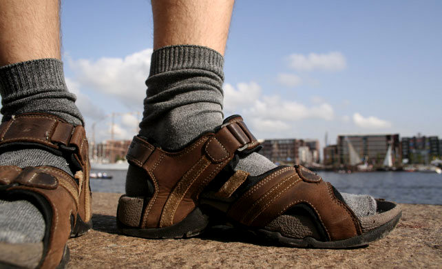 Sandals and Socks
